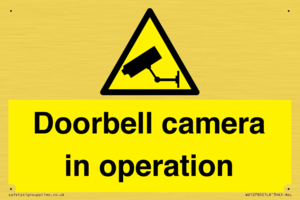 Doorbell camera in operation